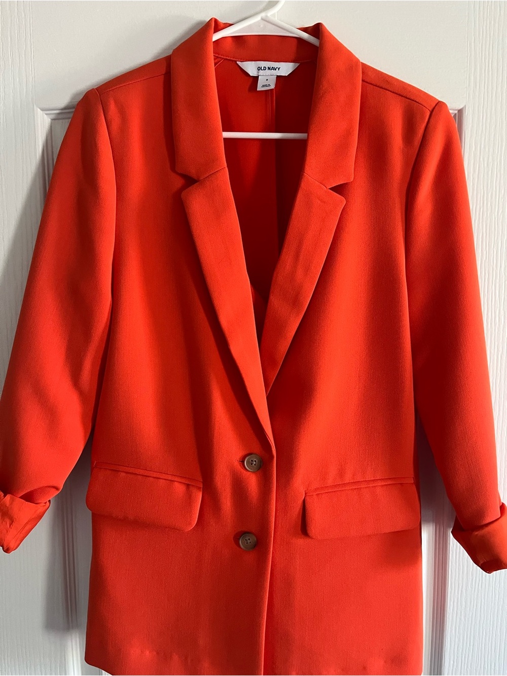 Old Navy Women's Orange Unlined Blazer